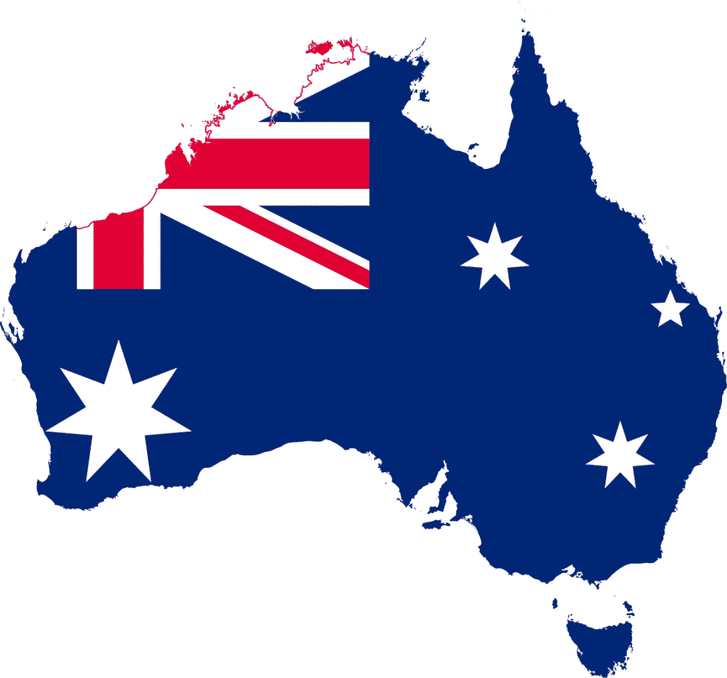 map of Australia