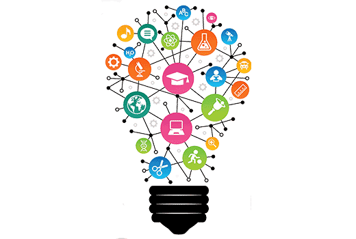 R&D in a shape of a light bulb